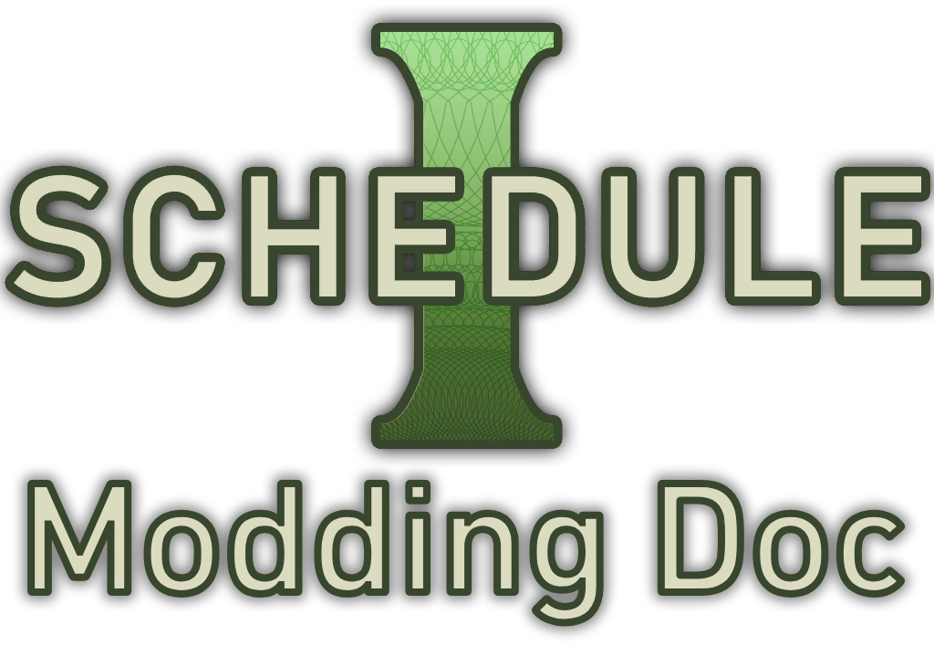 Schedule I Modding Documentation